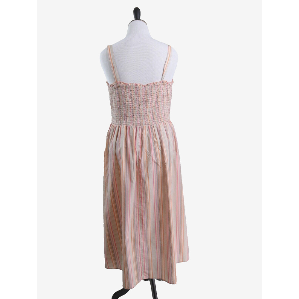 Simply Southern Size XL Maxi Sundress Cotton Pastel Stripe Pink - Picture 4 of 10